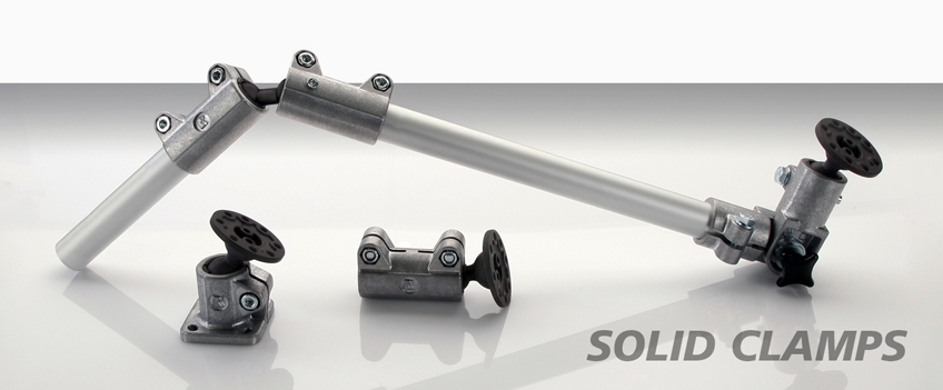 Die Produktfamilien der Solid Clamps Rohrverbinder aus Aluminium erhält Zuwachs